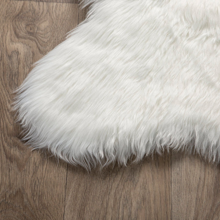 Polar Bear Pelt White Area Rug Mercer41 Rug Size: Novelty 3'3" x 4'7"