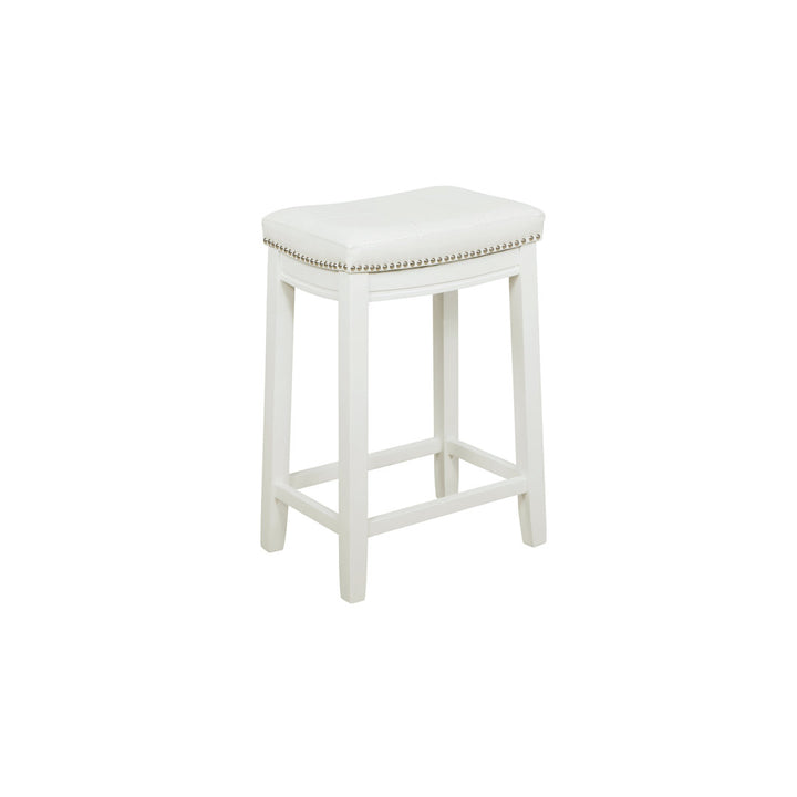Arlyce Counter & Bar Solid Wood Backless Stool with Upholstered Seat Lark Manor™ Seat Height: Counter Stool (26.5" Seat Height)