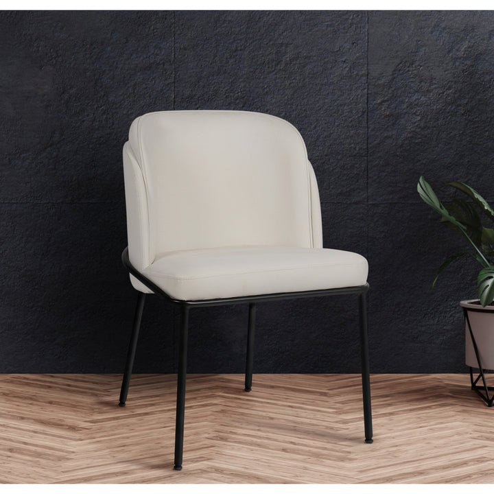 Philpott Faux Leather Dining Chair, Set Of 2 (Set of 2) Trent Austin Design® Upholstery Color: White