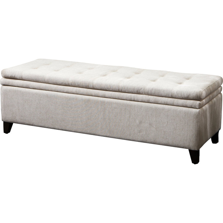 Tais Upholstered Flip Top Storage Bench Red Barrel Studio® Upholstery: Off White