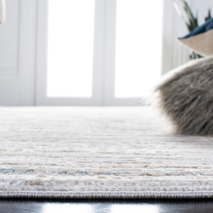 Minkley Striped Gray/Blue/Ivory Area Rug Sand & Stable™ Rug Size: Runner 2'2" x 8'