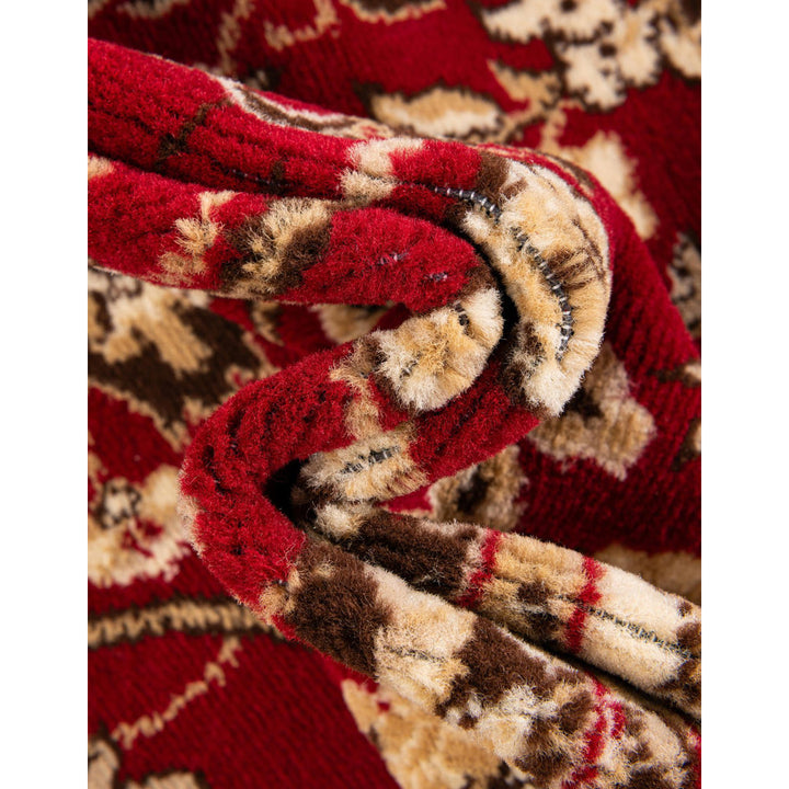 Bhatari Oriental Burgundy Area Rug Winston Porter Rug Size: Rectangle 4'1" x 6'1"