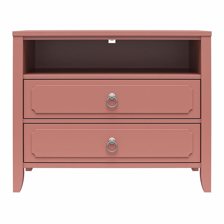 Her Majesty 2 - Drawer Nightstand Novogratz Color: Dusty Rose