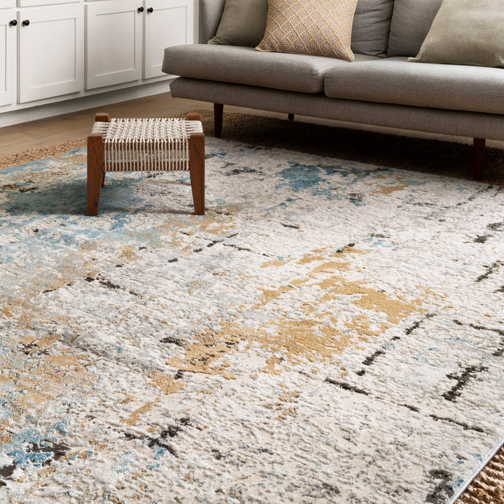 Liddle Abstract Stone/Slate Area Rug Trent Austin Design® Rug Size: Rectangle 11'6" x 15'
