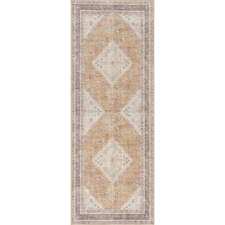 Albar Moroccan Machine Washable Brown Area Rug Foundry Select Rug Size: Runner 2'7" x 10'2"