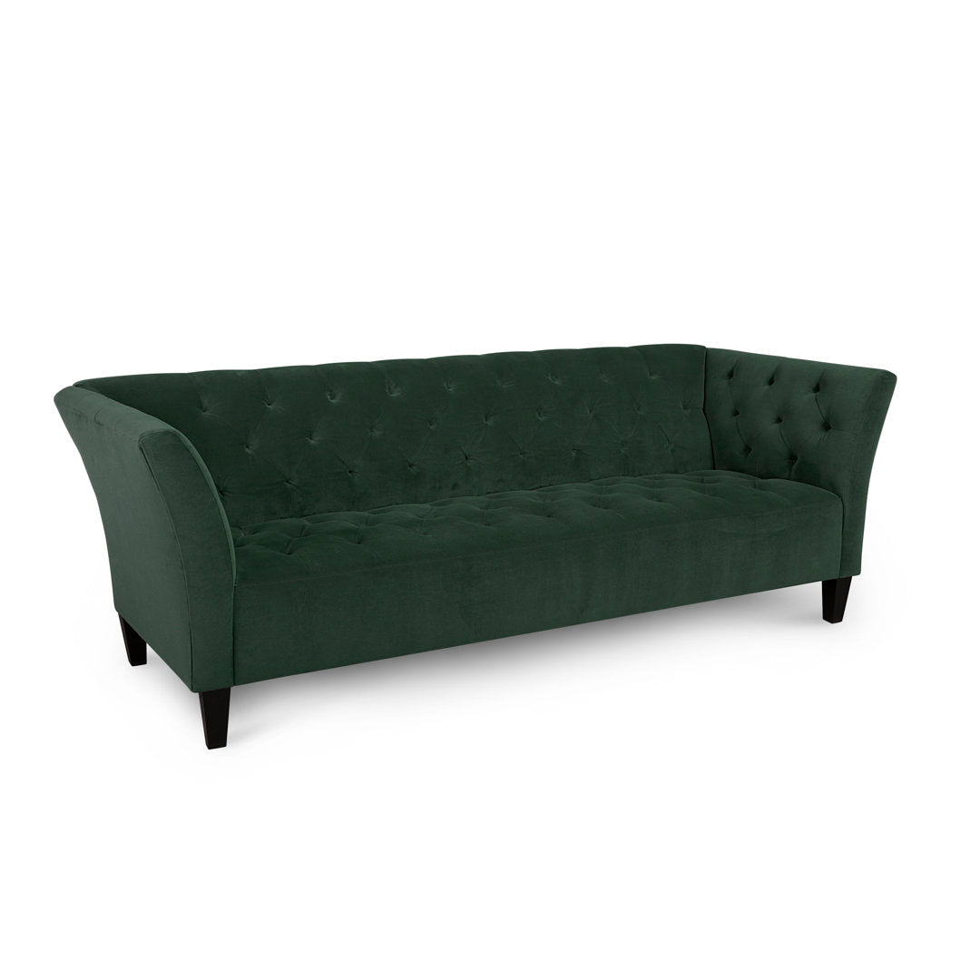 Carruth 91" Flared Arm Sofa Mercer41 Body Fabric: Bella Hunter Performance Velvet