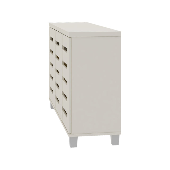 Lismore 16 Pair Shoe Storage Cabinet Steelside™ Finish: Ivory
