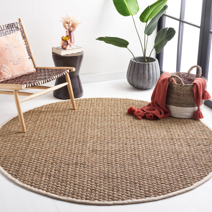 Dollard Natural Fiber Seagrass Rug Breakwater Bay Rug Size: Round 4'