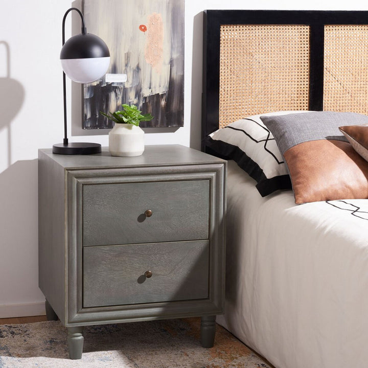 Sadie 2 Drawer Nightstand Breakwater Bay Color: Ash Gray