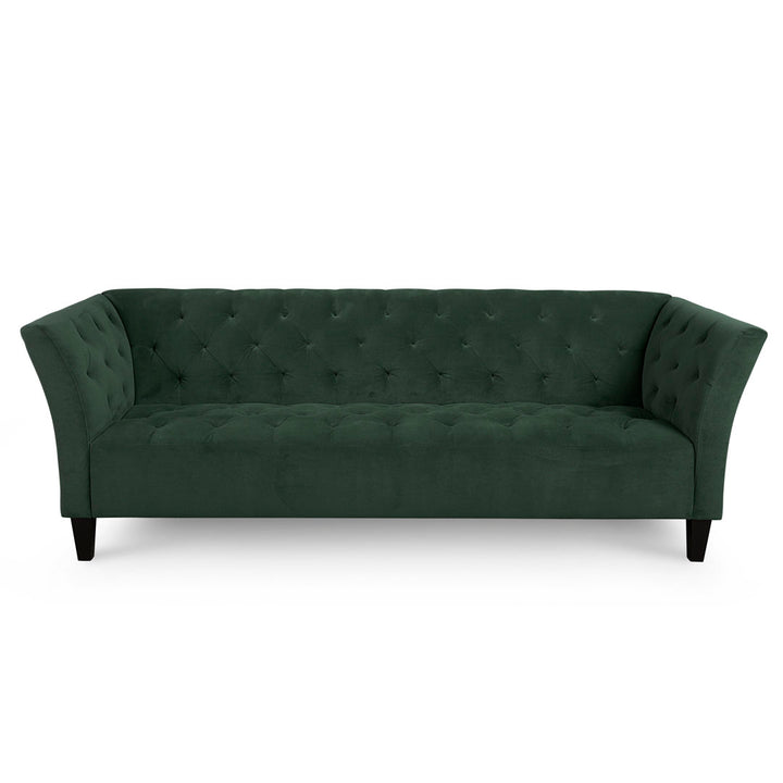Carruth 91" Flared Arm Sofa Mercer41 Body Fabric: Bella Hunter Performance Velvet