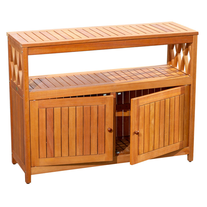 Buecker Wooden Buffet and Console Table Highland Dunes Color: Natural Oil