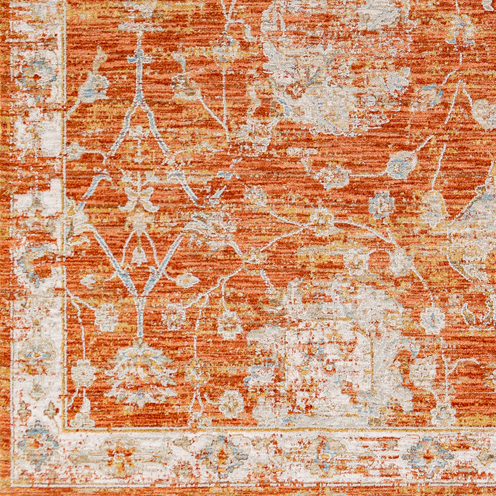 Conlan Oriental Burnt Orange Area Rug Birch Lane™ Rug Size: Rectangle 7'10" x 10'3"