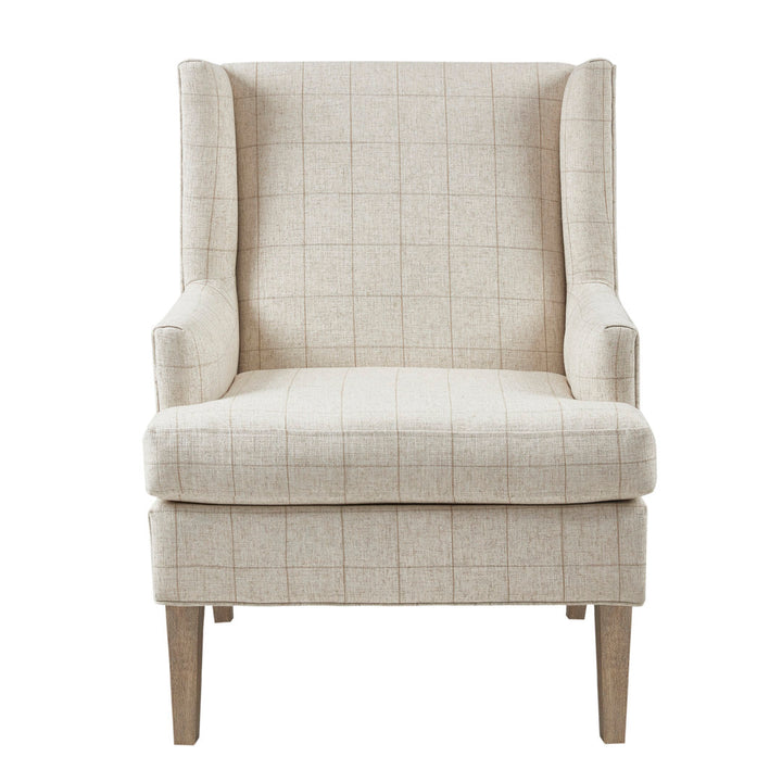 Martha Stewart Decker Windowpane Low Armed Accent Chair Martha Stewart Fabric: Beige Windowpane
