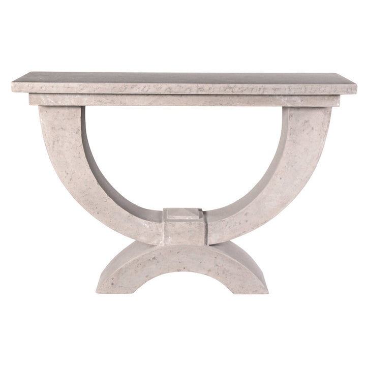 Moderno Arch of Stone Console Table Design Toscano