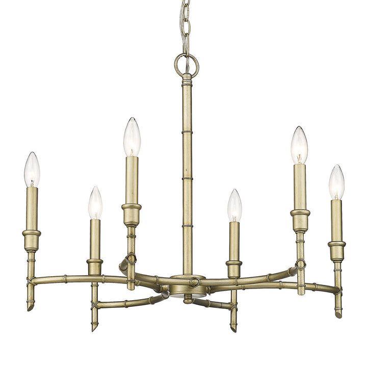 Andaman 6 - Light Candle Style Chandelier Sand & Stable™