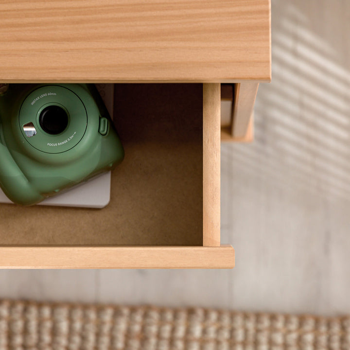 Mags Solid Wood Groove 2-Drawer Nightstand AllModern Color: Natural Pine