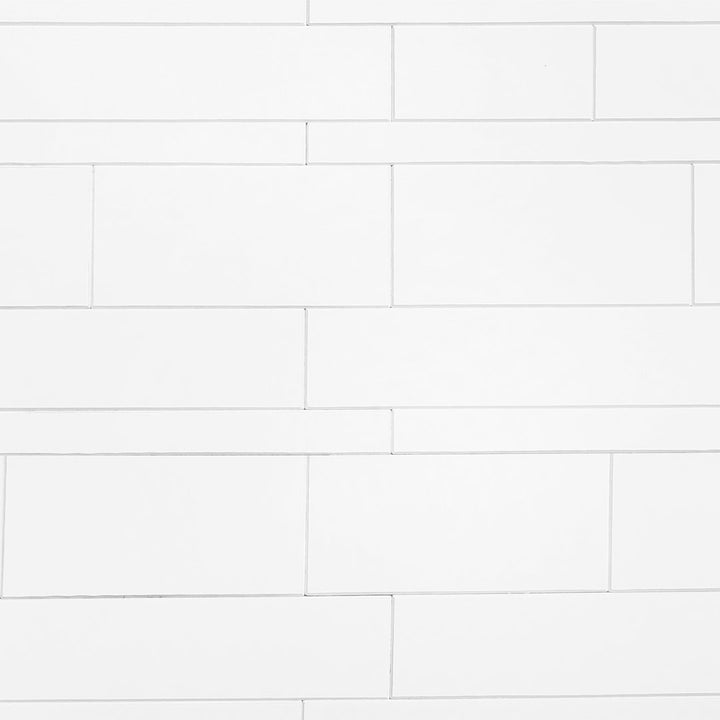 Easy Luxe 12" x 12" Stone Composite Peel & Stick Mosaic Tile (0.96 Sq. Ft. / Sheet) Bond Tile Color: White