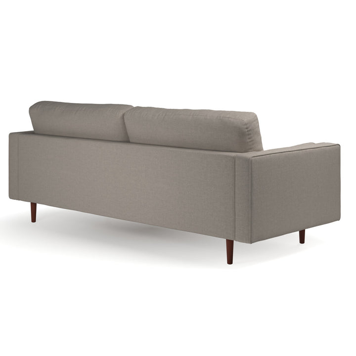 Geo 84" Upholstered Sofa AllModern Fabric: Grey Fabric