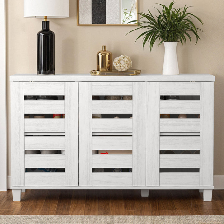 Lismore 16 Pair Shoe Storage Cabinet Steelside™ Finish: Pearl White