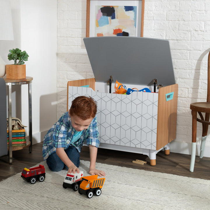 Mid-Century Toy Storage Bench KidKraft