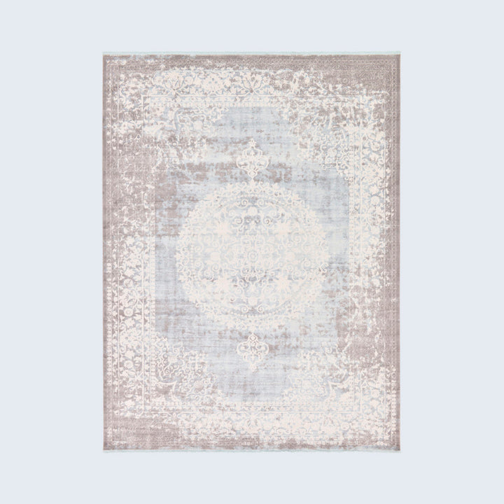 Teadora Gray/Light Blue/Ivory Area Rug Bungalow Rose Rug Size: Rectangle 10' x 13'1"