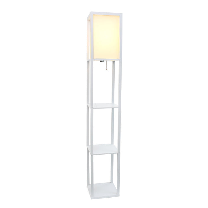 Abeyta 62.75" Column Floor Lamp Mercury Row® Teen Base Finish: White, Bulb Included: No