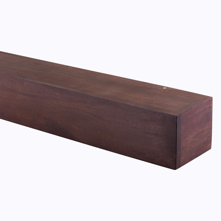 Modern Farmhouse Fireplace Shelf Mantel Dogberry Collections Depth: 9", Finish: Mahogany, Shelf Length: 48"