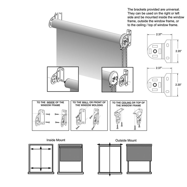Oyster Blackout Roller Shade Harbor Shades Width: 60", Length: 60"