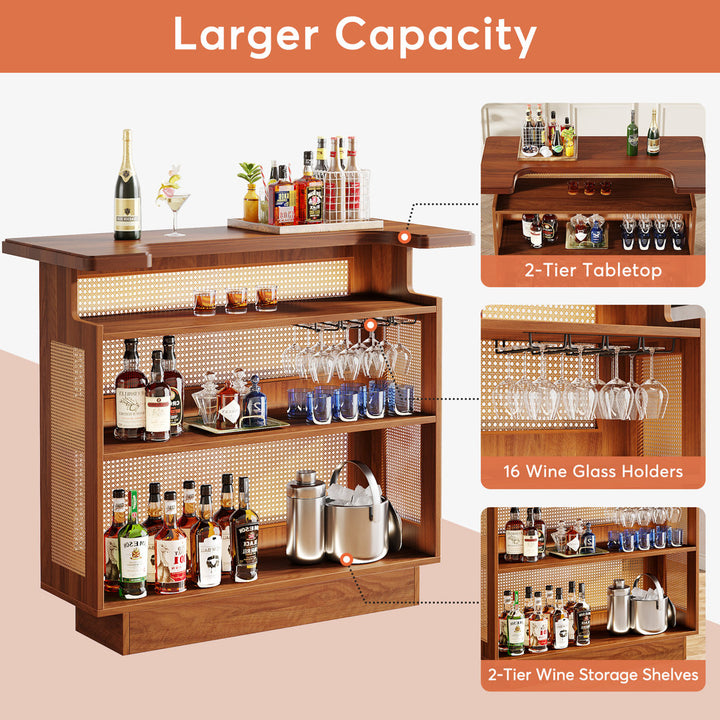 Minkley 47.2 Bar Cabinet Bay Isle Home™