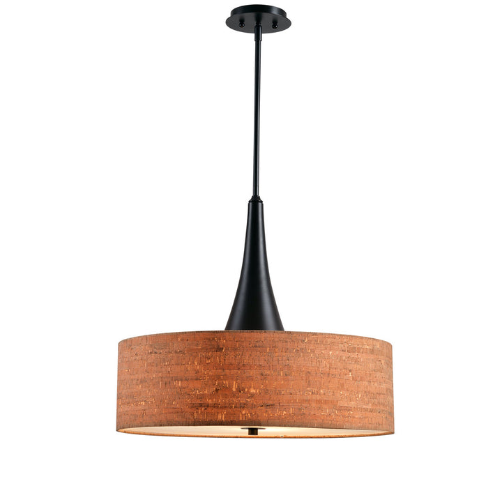 Eliot 3-Light Unique / Statement Drum Pendant Lighting George Oliver Finish: Oil Rubbed Bronze