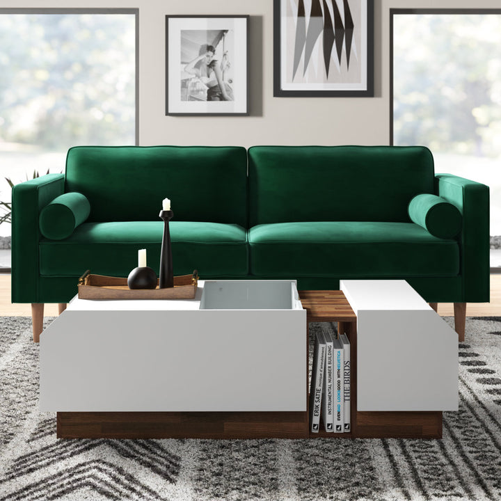 Dundas Block Coffee Table with Storage Wade Logan®