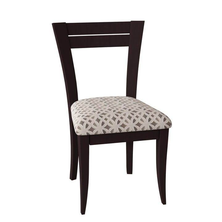 Claverley Ladder Back Side Chair Red Barrel Studio® Frame Color: Walnut, Upholstery Color: Spectra