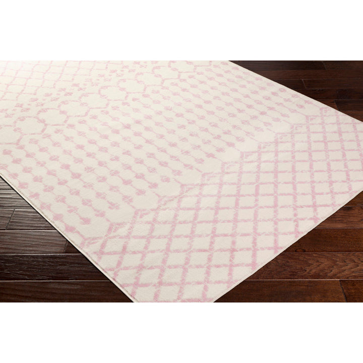 Amilla Geometric Pale Pink/Cream Area Rug Langley Street® Rug Size: Rectangle 7'10" x 10'2"