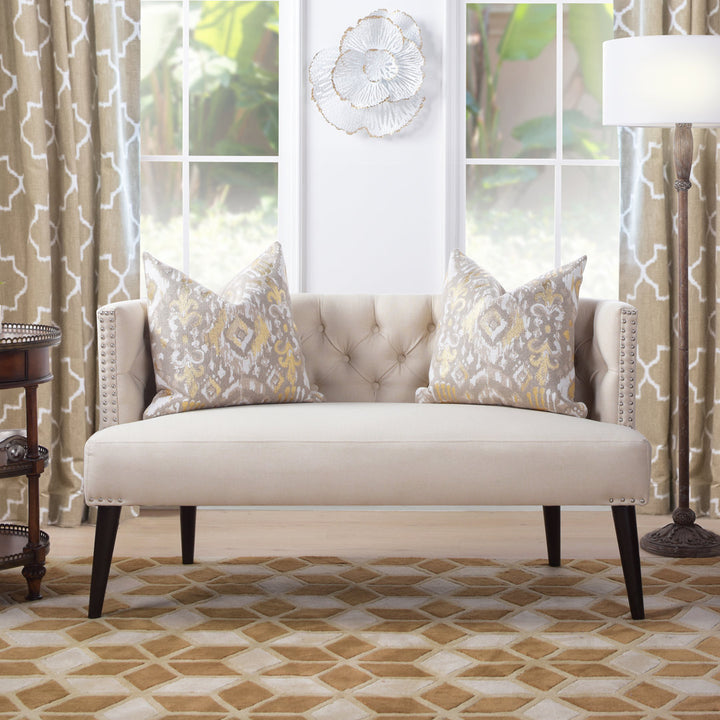Arborglen 56" Armless Settee House of Hampton® Upholstery Color: Sky Neutral Beige
