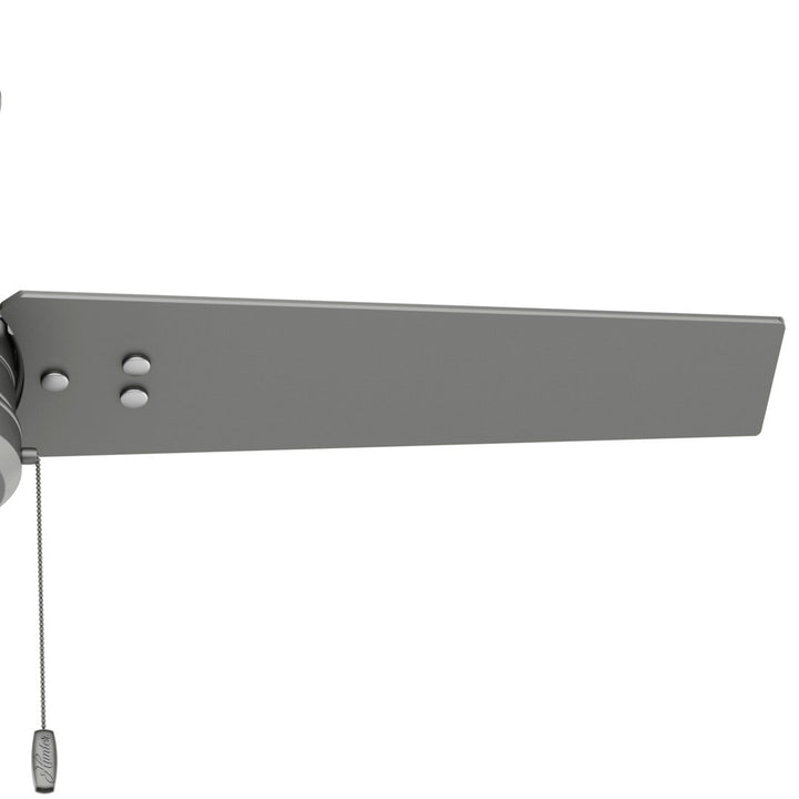 44" Cassius 3 - Blade Outdoor Standard Ceiling Fan with Pull Chain Hunter Fan Finish: Matte Silver