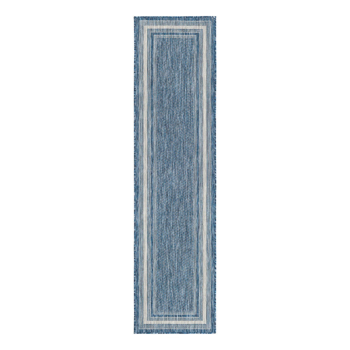 Swanee Blue Indoor / Outdoor Area Rug Arlmont & Co. Rug Size: Runner 2' x 8'