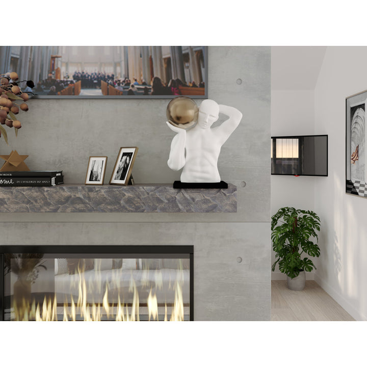 Rough Hewn Fireplace Shelf Mantel Dogberry Collections Depth: 6.25", Shelf Length: 48", Finish: Ash Gray