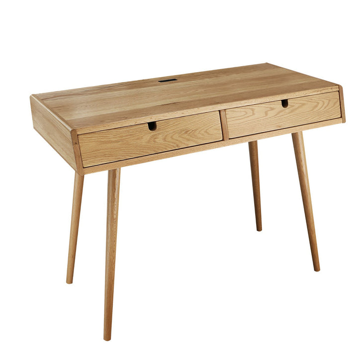 Evins Solid Wood Writing Desk Trule