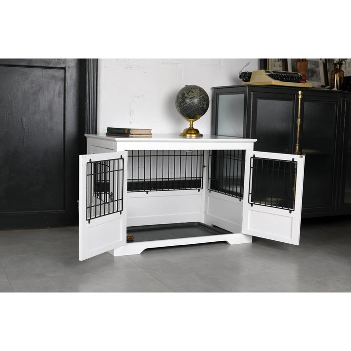 Farrish Fairview Triple Door Pet Crate Tucker Murphy Pet™ Color: White