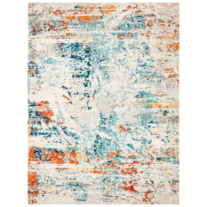 Felty Abstract Cream/Orange/Blue Rug Langley Street® Rug Size: Rectangle 8' x 10'