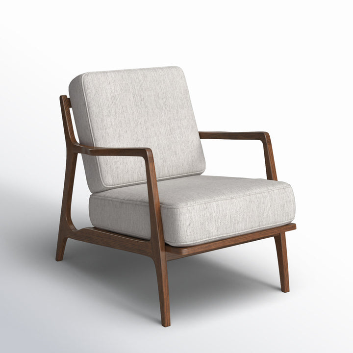 Gabe Fabric Upholstered Lounge Armchair Joss & Main Upholstery Color: Bright Ash