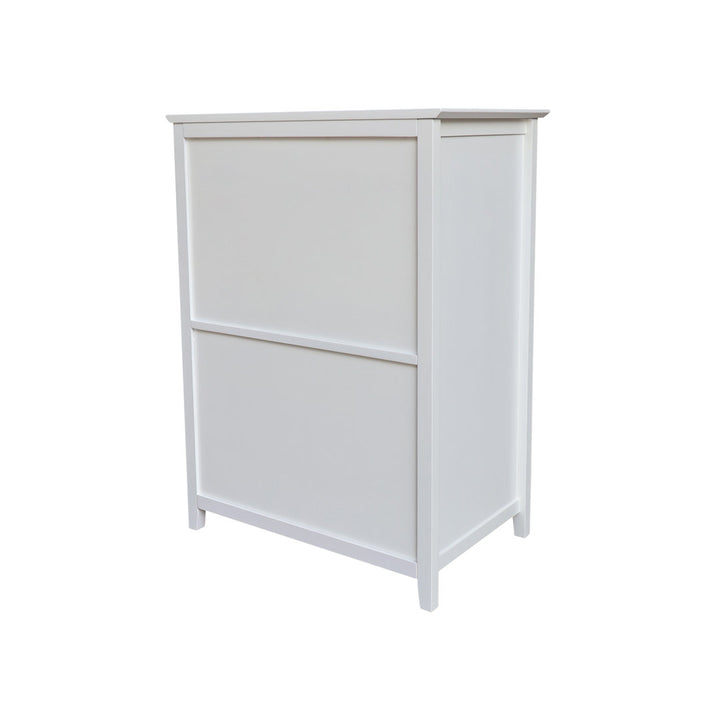 Dufrene Solid Wood 4 Drawer Dresser Highland Dunes Color: White