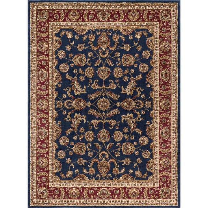 Clarence Oriental Navy Blue/Red Area Rug Astoria Grand Rug Size: Rectangle 10'6" x 14'6"