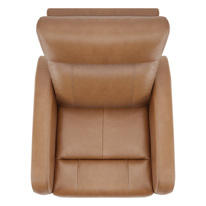 Arrianna-Fiona Genuine Leather Swivel Power Recliner Wade Logan® Upholstery Color: Brown