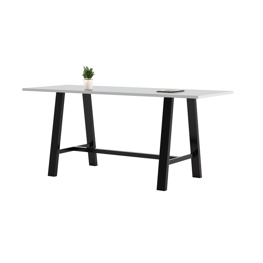 Midtown Solid Wood Breakroom Table KFI Studios Size: 41" H x 84" L x 42" W Top Finish: Gray