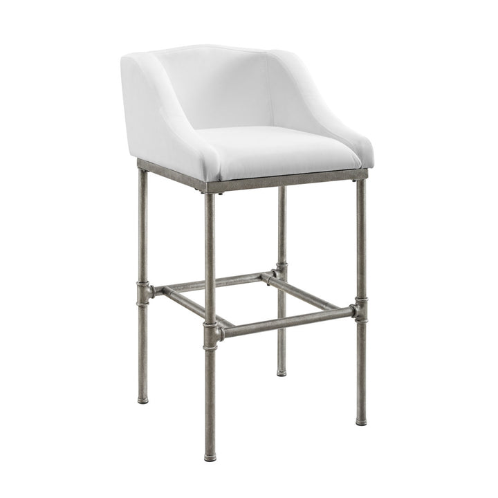 Halltown Metal Counter or Bar Height Stool Ophelia & Co. Seat Color: White Seat Height: Bar Stool (30" Seat Height)