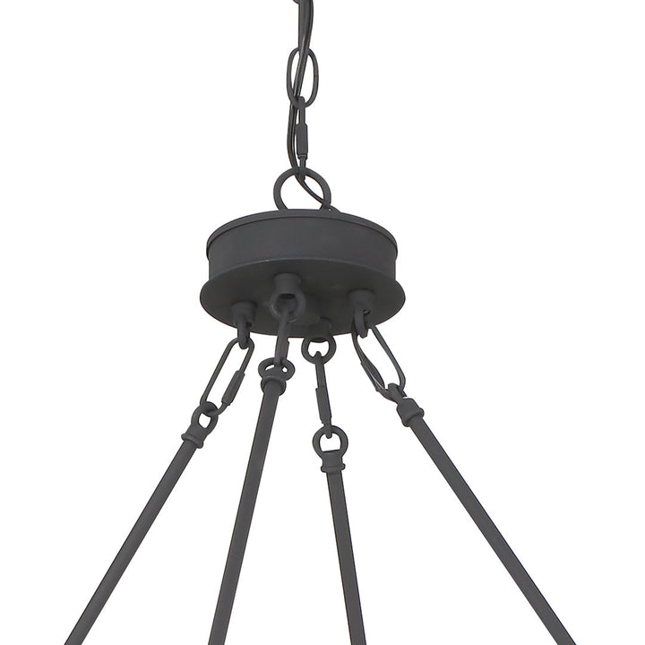 Avalee 12 - Light Living Room Steel Dimmable Wagon Wheel Chandelier UL Certified Lark Manor™ Finish: Black