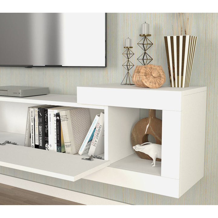 59.06'' W Floating Storage Credenza Ebern Designs Color: White