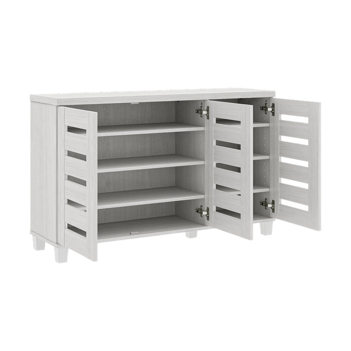 Lismore 16 Pair Shoe Storage Cabinet Steelside™ Finish: Pearl White