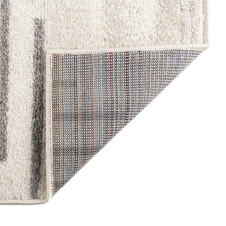 Cohutta Geometric Grey and Ivory Area Rug The Twillery Co.® Rug Size: Runner 2' x 5'